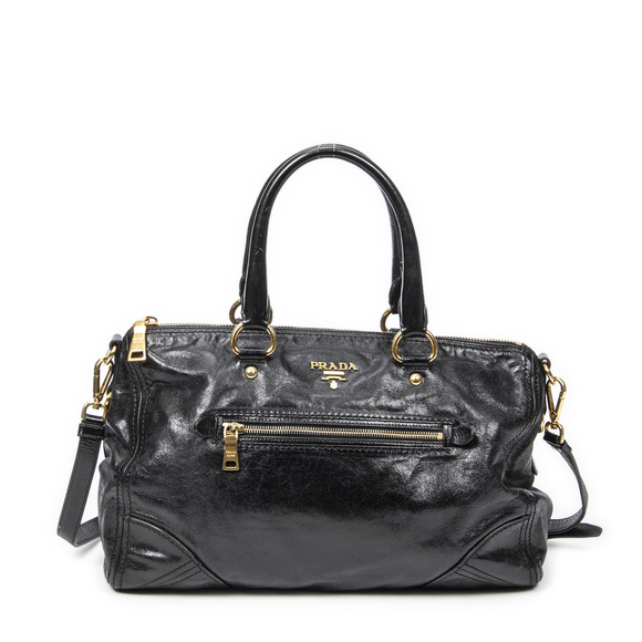 Prada Handbags - Prada East West Bauletto Bag